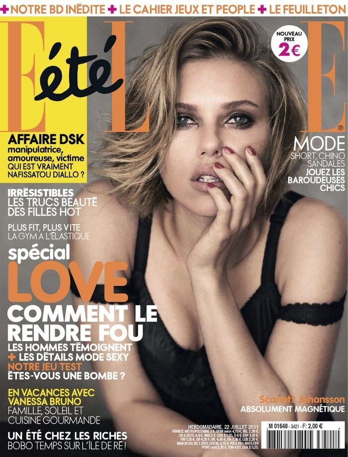 Скарлетт Йоханссон в журнале Elle (2 фото)
