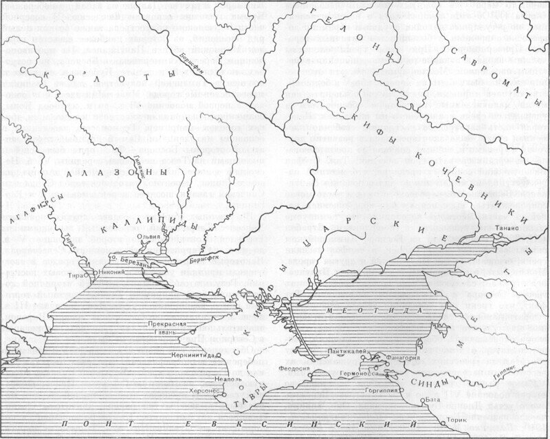 Контурная карта кавказа и крыма