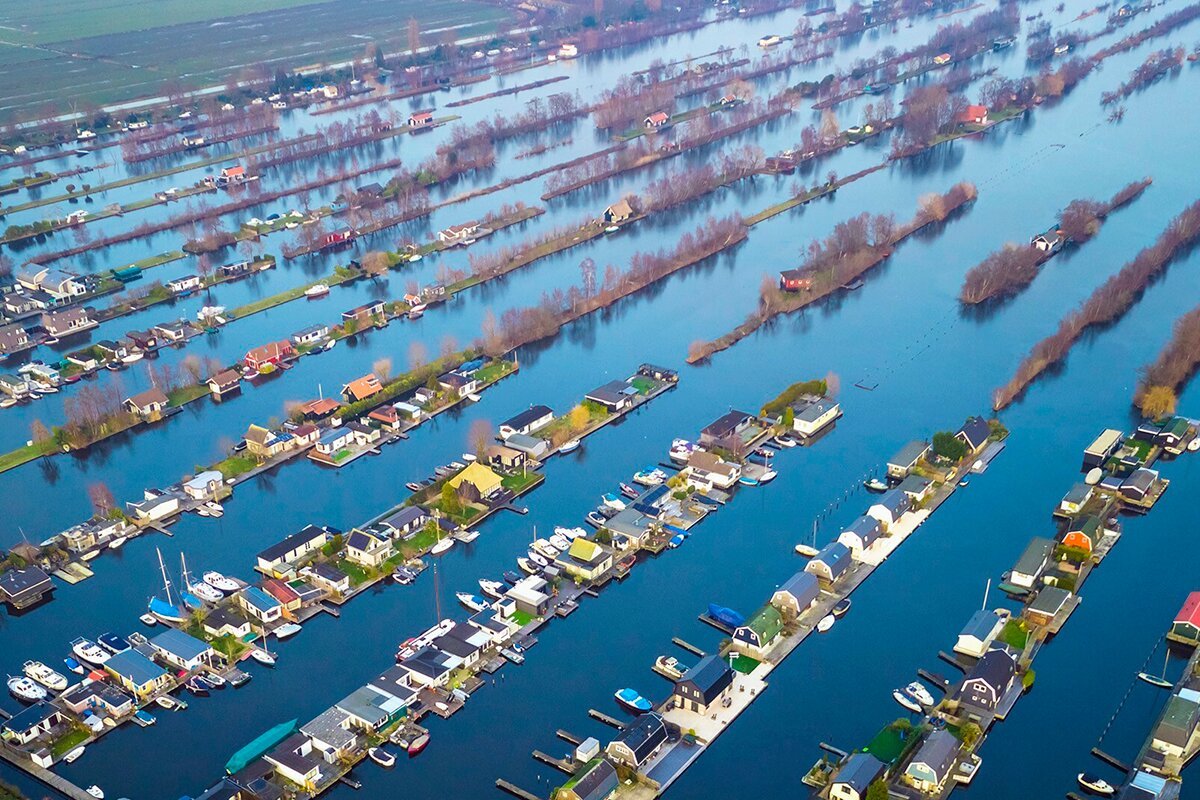 нидерланды деревня на воде