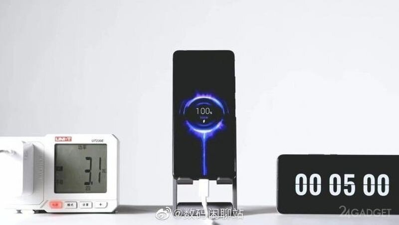 Xiaomi Redmi показала самую быструю зарядку смартфона в мире - 5 минут до 100% 
