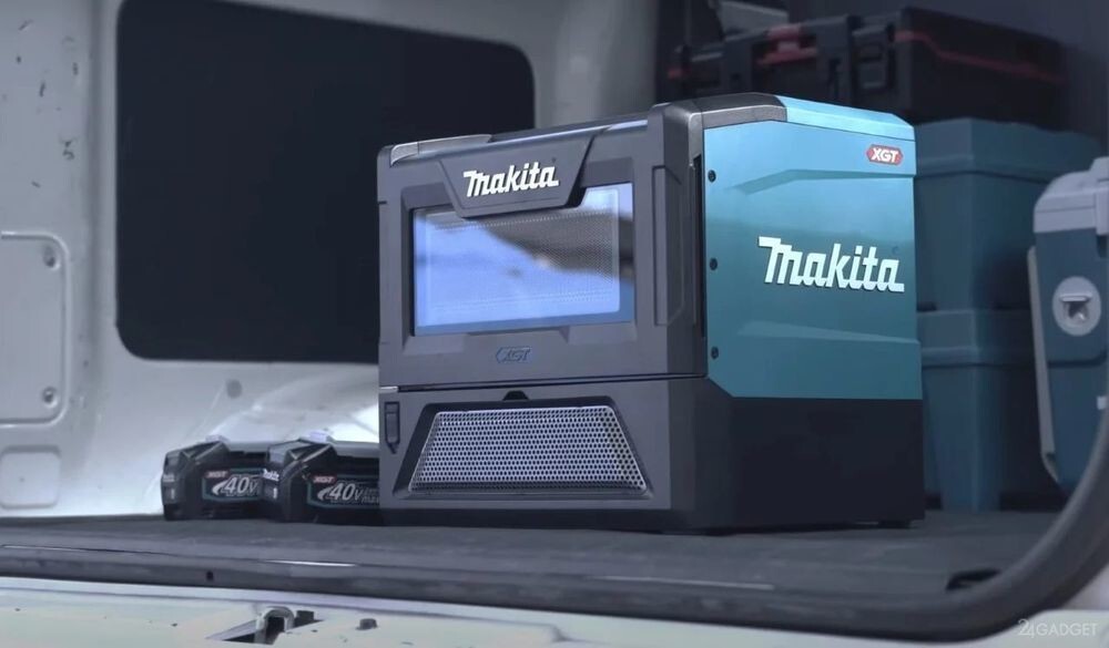 Makita выпустила пауэрбанк со встроенной микроволновкой (2 фото+видео)