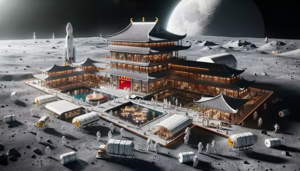 Китай показал дизайн собственной лунной базы (видео)