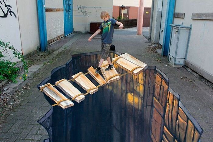 Уличные 3D-рисунки Николая Арндта ... (22 фото)