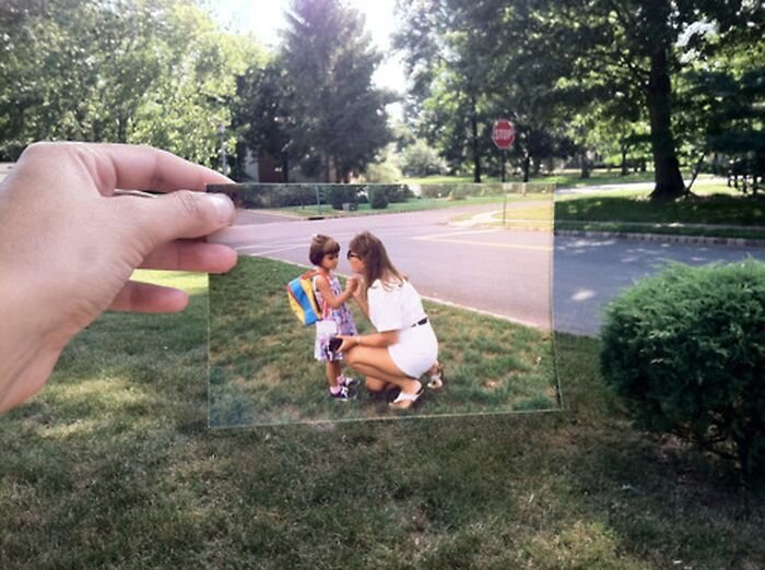 Прошлое встречается с настоящим (20 фото)