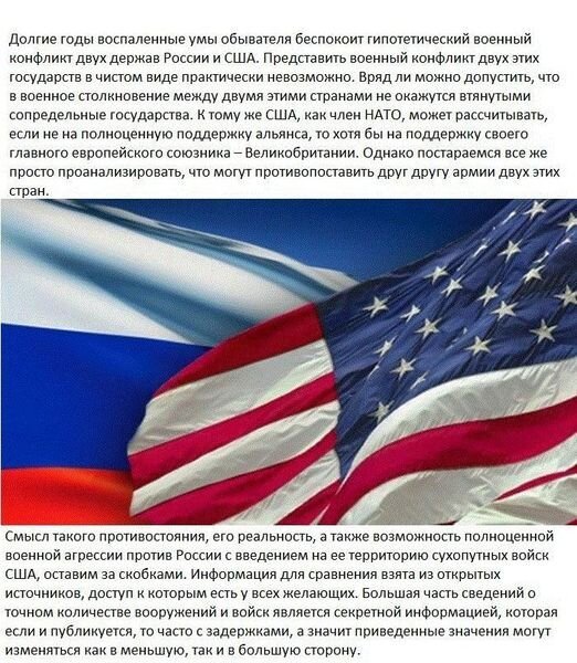 Боевая мощь России и США (14 фото)