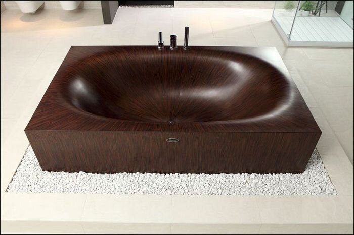 Элегантные ванны из дерева (13 фото)
