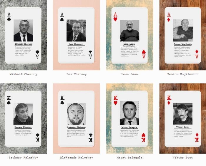 В США выпустили игральные карты Русская мафия (6 фото)