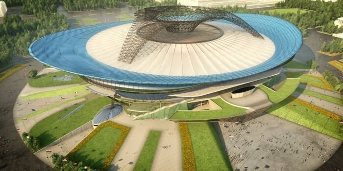 Зарисовки будущего дизайна стадиона Лужники (8 фото)