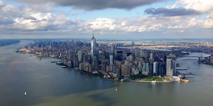 В небе над Нью-Йорком (37 фото)