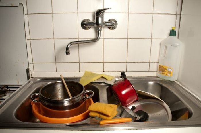 Как проще и быстрее вымыть посуду (24 фото + 1 гифка)