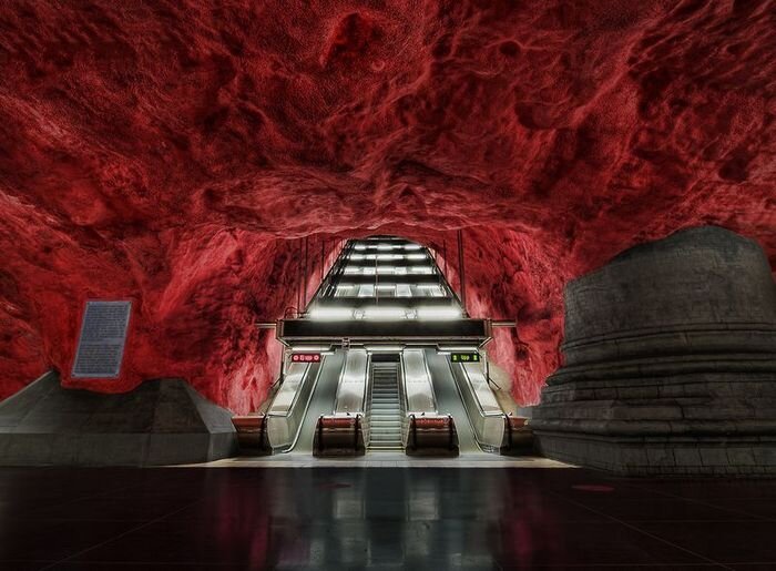 Стокгольмский метрополитен (16 фото)