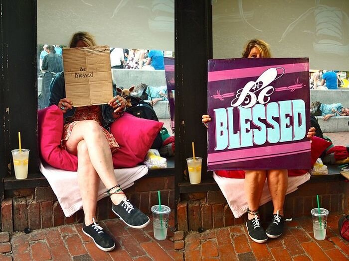 Красивые таблички для бездомных (6 фото)