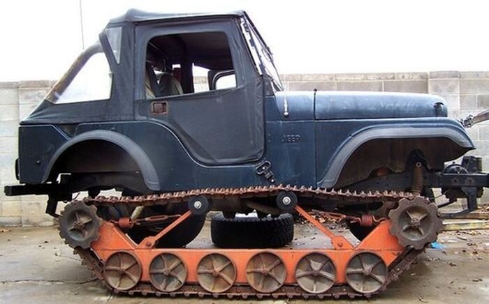 Гусеничный Jeep Wrangler (7 фото)