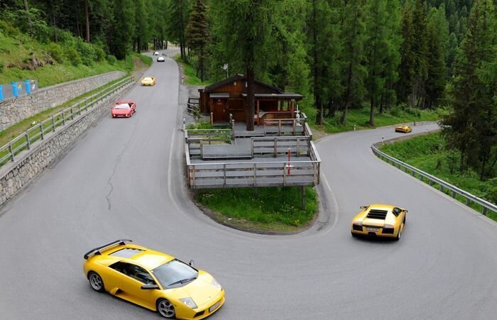 Крутой сбор владельцев Lamborghini (43 фото)