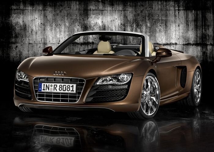 Новый 4,2-литровый мотор для Audi R8 Spyder (37 фото)