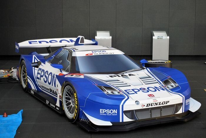 Honda NSX Super GT целиком из картона (21 фото)