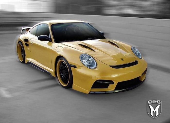 Misha Design смастерили обвес для Porsche 911 Turbo (4 фото)