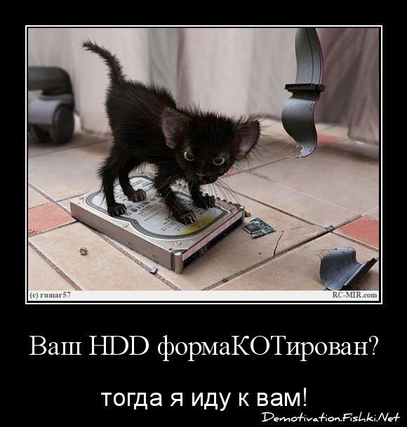 Ваш HDD формаКОТирован?