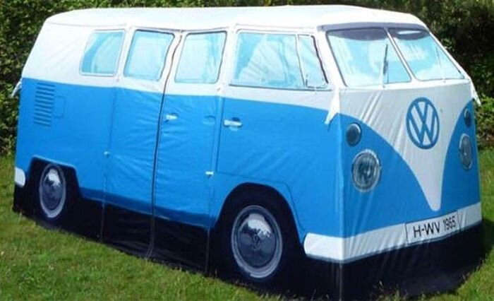Палатка для путешествий в виде VW Van (4 фото)