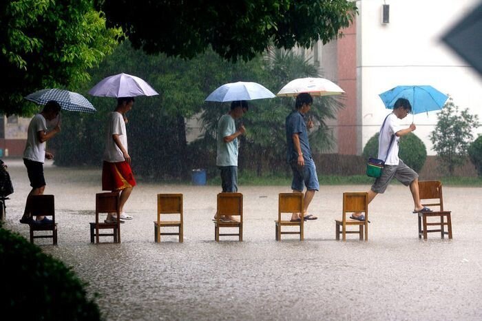 Наводнение в Китае (33 фото)