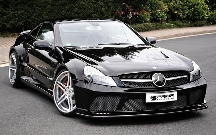 Обвес Black Edition для Mercedes-Benz SL R230 от Prior Design (24 фото)