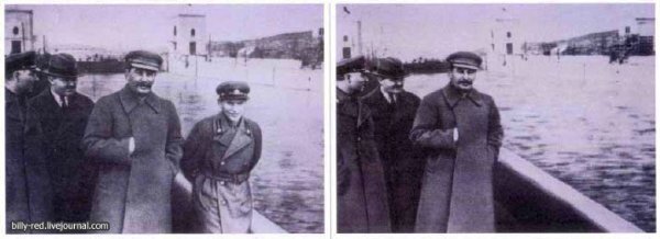Фальсификация фотографий в сталинскую эпоху (11 фото)