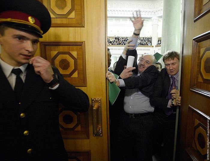 Battles in the Ukrainian Parliament 