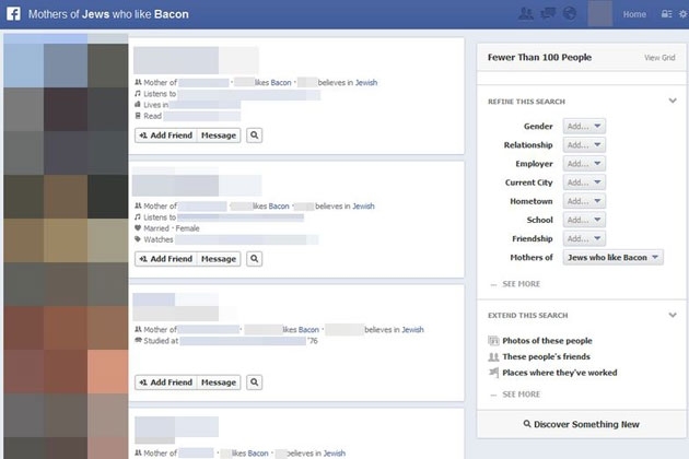 ‘Actual Facebook Graph Searches’ Exposes Weird Facebook Habits