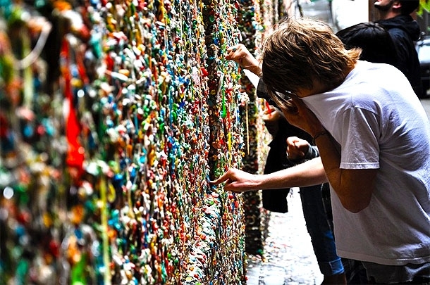 Bubblegum Alley: A Street Made Out Of Old Chewing Gum 