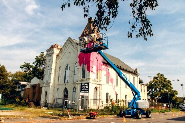 Church Soaked With Colour &amp; Transformed Into Pop Art