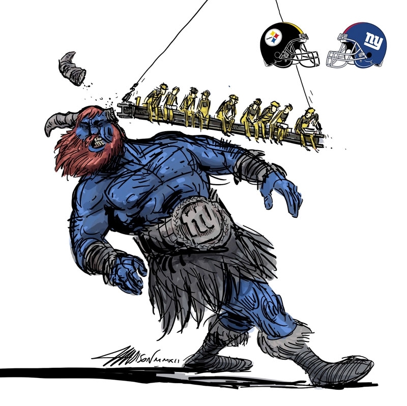 Football Matchups Illustrated by a Pixar Animator 