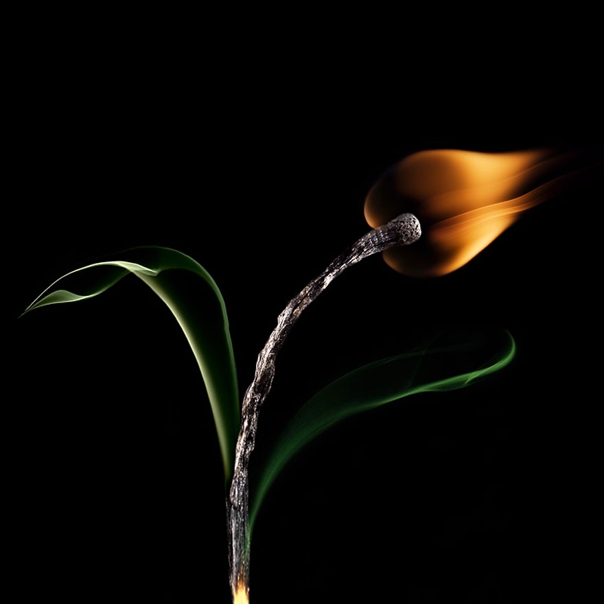 Burnt Matchstick Art by Stanislav Aristov 