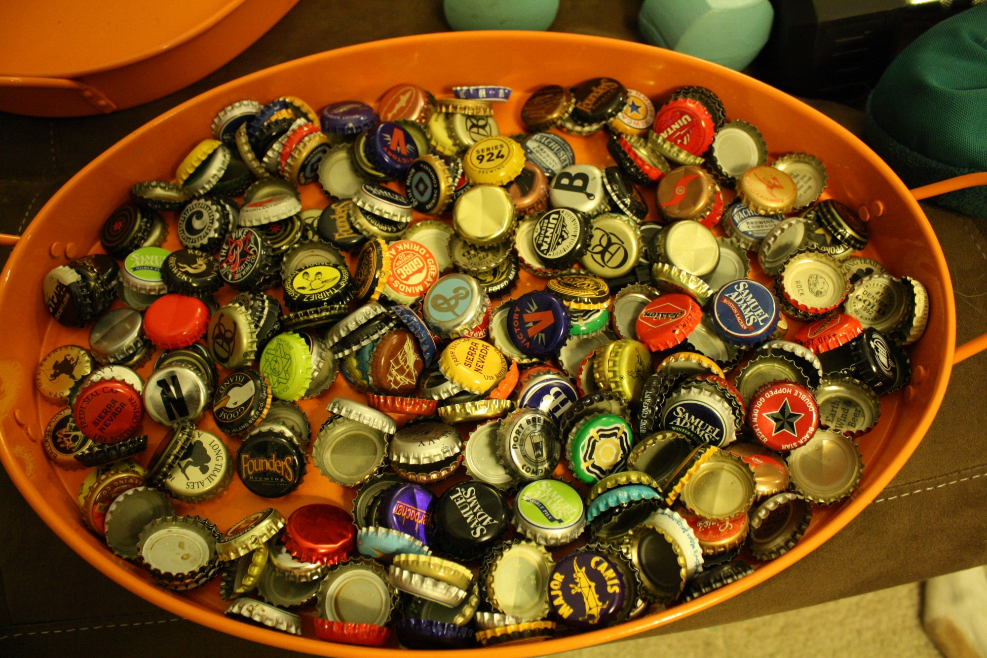 Keg Works Covered an office wall with over 60,000 Bottle Caps