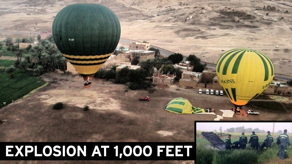 Hot Air Balloon Accident Kills 19 People In Egypt!