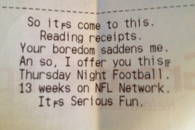 Funny Receipt Messages