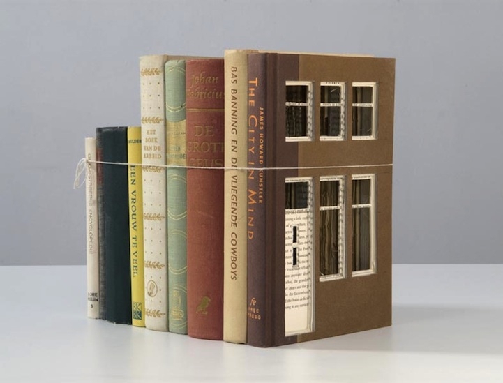 Ordinary Books Transformed into Charming Little Buildings