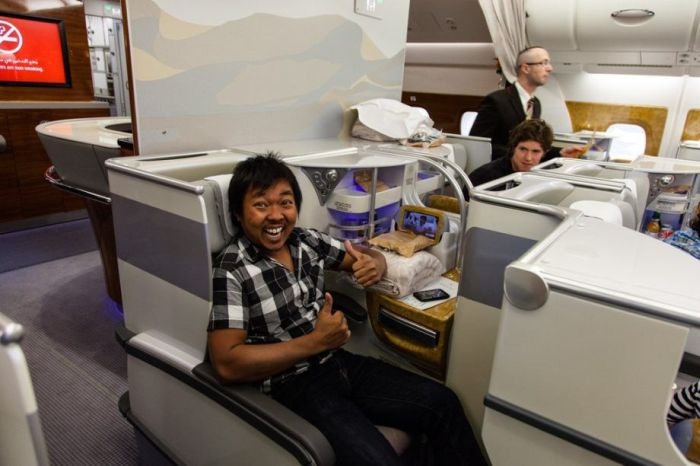 Business Class on Emirates Air 