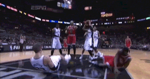 Romantic NBA Hug GIF