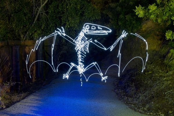 Mesmerizing Dinosaurs Painted With Light By Darren Pearson 