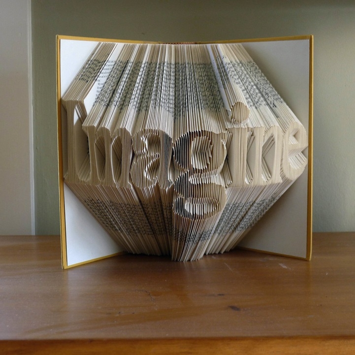 Amazing Sculptures Formed With Folded Book Pages By Luciana Frigerio