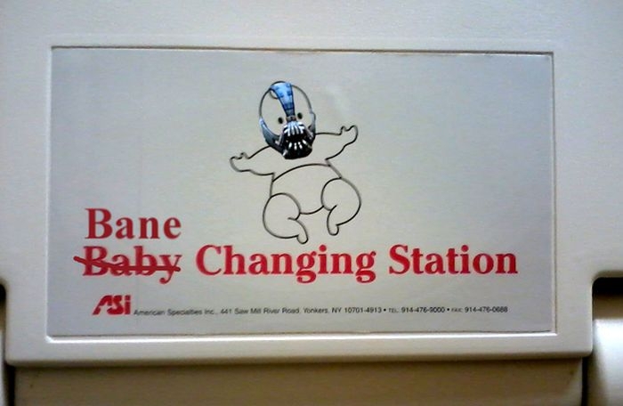Funny Baby Changing Station Graffiti 