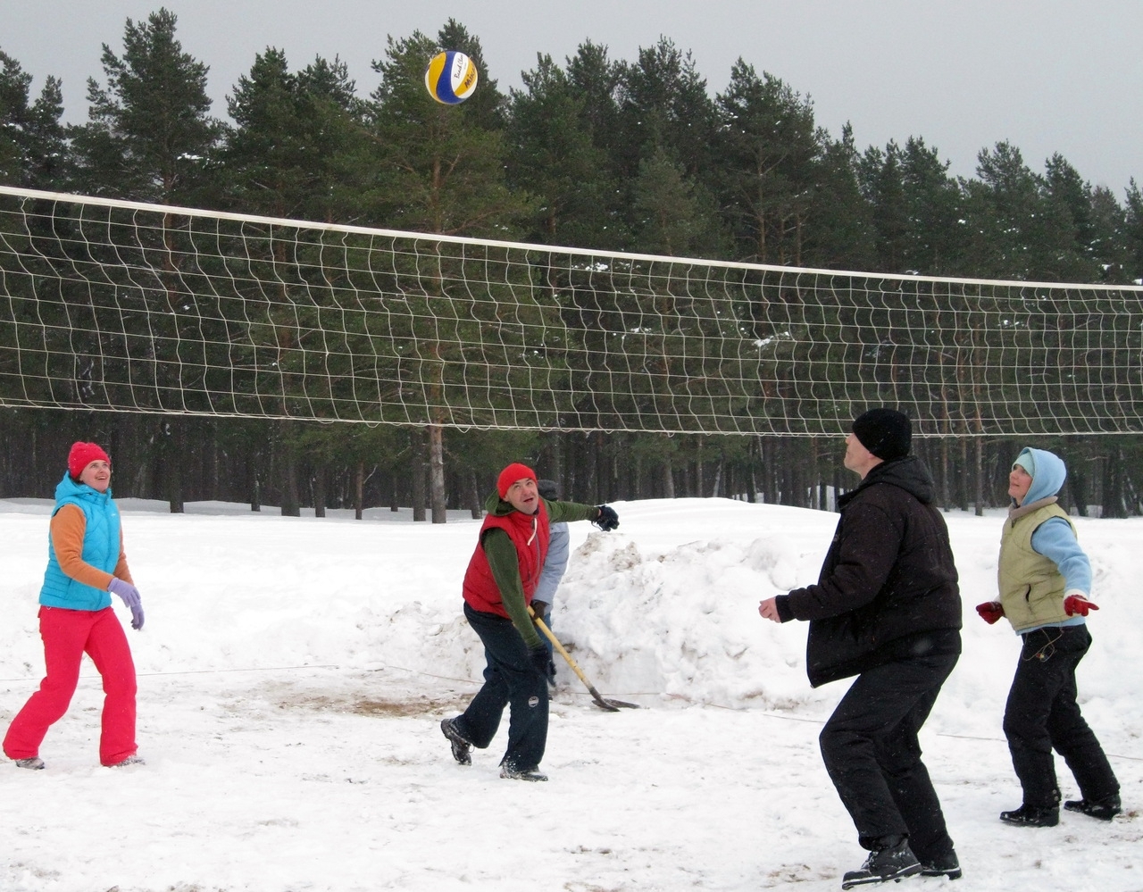 Cold Russian Beach Volley