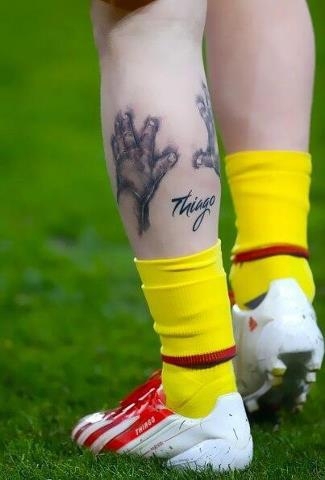 Lionel Messi Has Tattoo Of Son Thiago's Hand Print's 