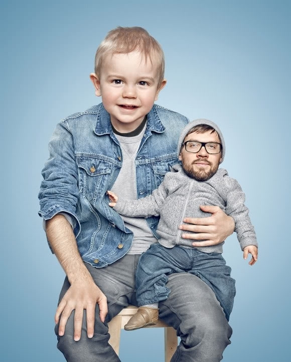 Hilarious Photo Swaps of Parents and Their Babies