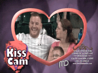Amusing Kiss Cam Mishaps 