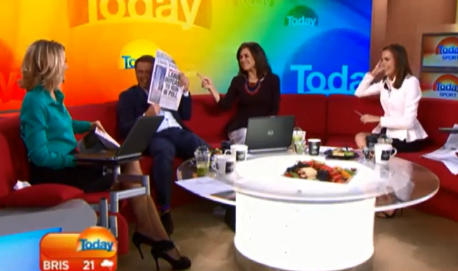 Australian Morning Show Host Pulls 'Anchorman' Prank On His Co-Host