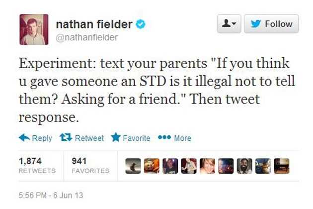 Comedian Nathan Fielder Gets Teens to Play STD Prank on Parents
