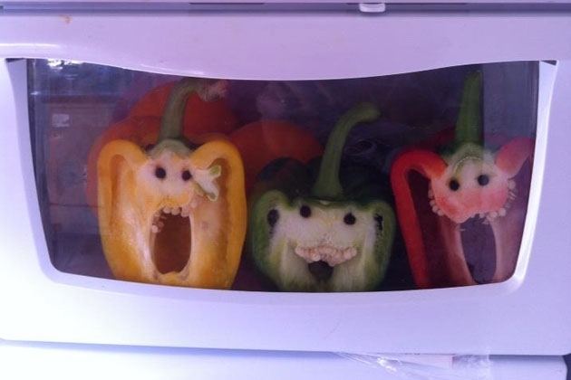 Peppers With People Faces