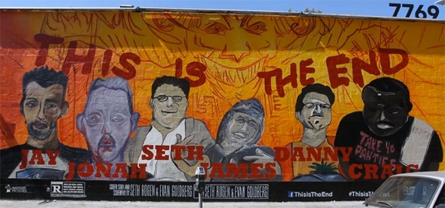 James Franco's This Is The End Mural Is Not Flattering To Jonah Hill