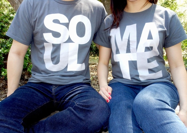 Matching Couple T-shirts by Alfred and Sarah 